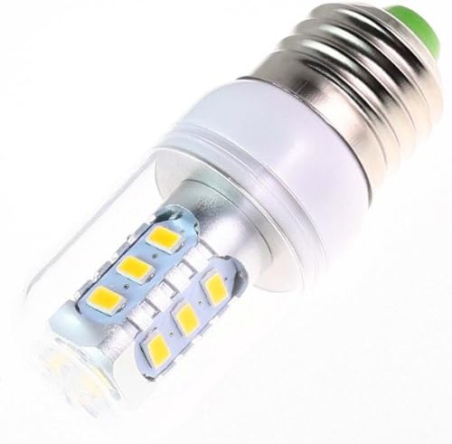 DAIWL E27/E26 7W 15x5630SMD 580-620LM 2500-3500K Warm White Light LED Corn Bulb with Cover (110V)