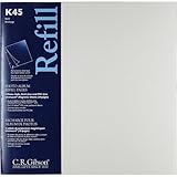 C.R. Gibson K45 Unimount Magnetic Sheet Refills for the P45 and P3X Series Photo Albums, 12x12" Pages, Pack of 5