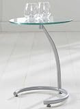 Produkt-Bild: Design Wohnzimmertisch &Oslash; 40 cm Beistelltisch Glastisch aus Sicherheitsglas