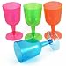 from Plain Coloured Tableware 20 Neon Assorted Plastic Wine Glasses Model N52090