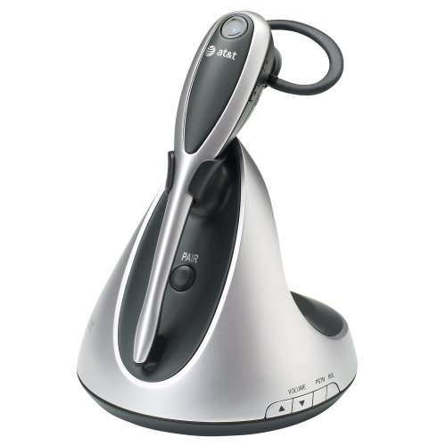 ATT TL7610 DECT 6.0 Digital Cordless Headset (Silver/Black)