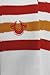 True Religion One Pair Red / Orange Striped Tube Mens Sock Size 10-13