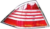 S-Class 2000-06 chrome tail lamp rims rings surrounds cover