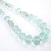 Graduated Blue Quartz, Green Amethyst and Aquamarine Gemstone Bead Necklace with Sterling Silver Dragonfly and Butterfly, 24" Length, #7893