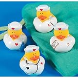 Lot of (12) Nurse ~ Rubber Ducks ~ Party Favors / Scrubs Doctors by Fun Express