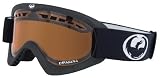 Dragon DXS 08 Snowboard Goggles - Coal Frame / Amber Lens