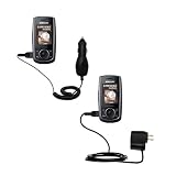 Essential Kit for the Samsung SGH-M600 includes a Car and Wall Charger - uses Gomadic TipExchange Technology