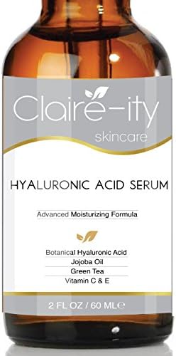 Hyaluronic Acid Serum For Skin (2 OZ- Twice the Size of the Competition) Clinical Strength Organic Anti Aging Anti Wrinkle Serum With Vitamin C + Vitamin E. Facelift In A Bottle. This Anti-Aging Serum for Face Will Reduce Fine Lines, Wrinkles & Discoloration So You Can Obtain That Youthful, Radiant, Plump, and Vibrant Skin You Have Always Desired. It Works or Your Money Back! 100% Satisfaction Guaranteed!