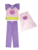  : SuperGirl - 'S' Logo Detachable Cape Purple Pajamas for girls - HOT SELLER!