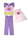 Search : SuperGirl - 'S' Logo Detachable Cape Purple Pajamas for girls