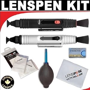LENSPEN Lens pen Lens Cleaner + LENSPEN DigiKlear LCD Screen Cleaner + Deluxe DB ROTH Cleaning Package For The Samsung TL240 (ST5500), CL80, CL65 (ST1000) Digital Camera