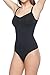 Body Beautiful Women's Seamless Slimming Bodysuit Thong Shaper with Lace Detail