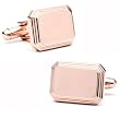 Engravable Rose Gold Rectangular Cufflinks