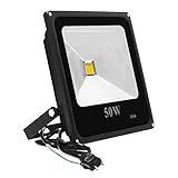 Meikee 50w LED投光器 150w高圧ナトリウムランプの代替品 電球色 3000K IP66防水仕様 投光機 フラッドライト 看板灯 作業灯 省エネ