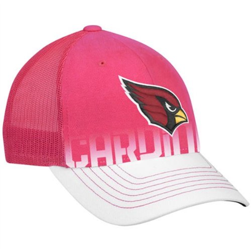 Reebok Arizona Cardinals Ladies Pink-White Breast Cancer Awareness Adjustable Mesh Hat