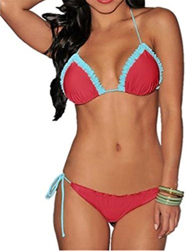 Star Direction Women's Summer Beach Sultry Ruffle Bikini