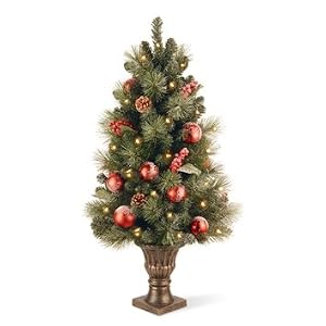 3 ft red decorated christmas trees pictures