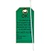 Brady 86452 5-3/4" Height, 3" Width, B-852 Reusable Dura-Tag, Black On Green Color Scaffolding Tags (Pack Of 10)