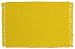 Durable Hand Woven 100% Cotton Colorful Solid Yellow Placemat 12x18 Inches Set / 6