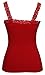 MOPAS Women's Wrinkled Camisole - Red - Free Size