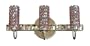 Schonbek ELW1606PL Silver / Plum Strass Geometrix--Elements Crystal Three Light Up Lighting 15" Wide