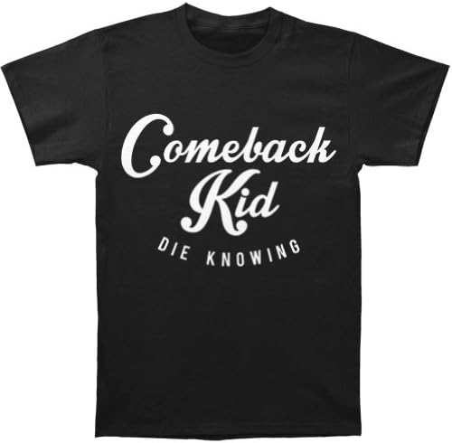 Comeback Kid Men's Script T-shirt X-Large Black