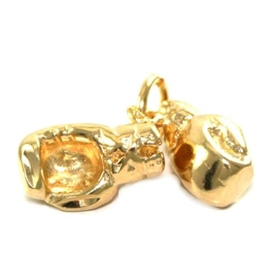 24k Gold Layered GL 3d Double Boxing Gloves Charm/Pendant with Lifetime Warranty (Dbl28) 24k Gold Layered GL 3d Double Boxing Gloves Charm/Pendant with Lifetime Warranty (Dbl28)