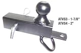 Convert-A-Ball 3 Way ATV Hitch for 2 square tube receiver with 2 ball