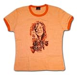 Janis Joplin Legendary Ladies Babydoll Ringer Tee Shirt