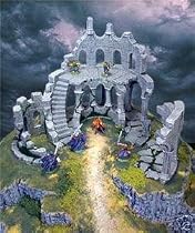 Wargames Scenery Terrain Ruined Tower Kit - Ideal for Lord of the Rings