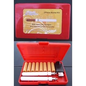 Brand New! High Quality 2 Pc E-cig Kit W/8 New & Improved Medium Strength Cartridges & USB Charger