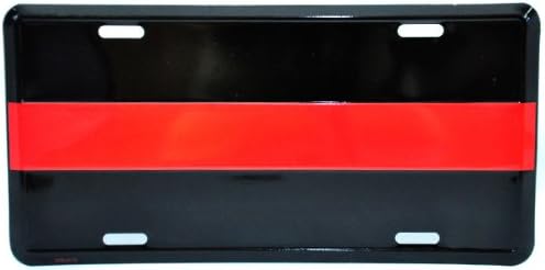 Firefighter Thin Red Line License Plate BUNDLE