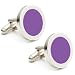 Purple Dot Cufflinks