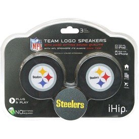 Zeikos Pittsburgh Steelers Team Logo Speaker Set