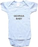 GEORGIA BABY - State-series - White, Blue or Pink Onesie / Baby T-shirt