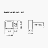 T15 Series Quad Soldering Tip 10.30mm for FM-2027 Iron