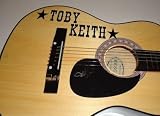 TOBY KEITH signed *RED SOLO CUP* guitar W/COA *COUNTRY* - MLB Mugs and Cups