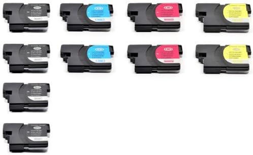 10 PK Compatible LC61 4pk LC61BK+ 2pk LC61C+2pk LC61M+2pk LC61Y Ink Cartridge Set For Brother Printers by Orink