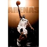 Gilbert Arenas (Washington Wizards) Sports Poster - 24x36 custom fit with RichAndFramous Black 24 inch Poster Hangers