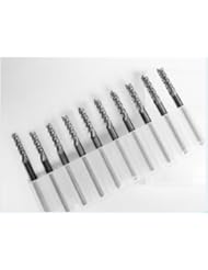 New Tungsten Steel Carbide PCB 10pc 3.175mm End Mill CNC / PCB Milling Machine