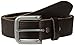 Bill Adler Men's Stitched and Heat Creased Leather Belt