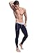 ZIHAN Men's Bamboo Fiber Low Rise Skinny Leggings Pants Medium Royal Blue