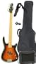 Full Size Electric Bass Guitar with Amp Strap Case Pack Vintage Sunburst Starter Beginner Package