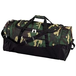 Extreme Pak Camo 30" 600D Duffle Bag, Green Camouflage & Black