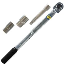 Drehmomentschlüssel 1/2" mit Koffer + Nüssen 10-210Nm