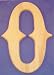 Western Wood Wall Letter 10 Inch O