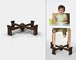 KABOOST Portable Chair Booster Chocolate
