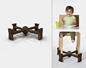 KABOOST Portable Chair Booster Chocolate