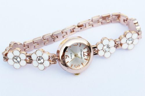 Fashion New Style Ladys Girls Bracelet Wrist Watch Quartz - White