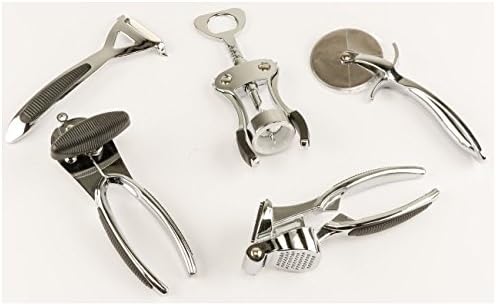 Chef Valley Kitchen Gadget Tool Utensil Set 5 Piece Black